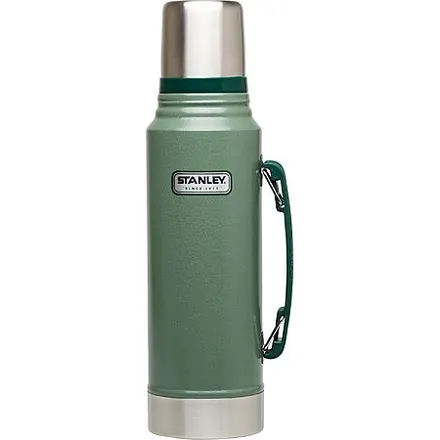 1.1-Quart Stanley Classic Vacuum Bottle w/ Handle (Hammertone Green)