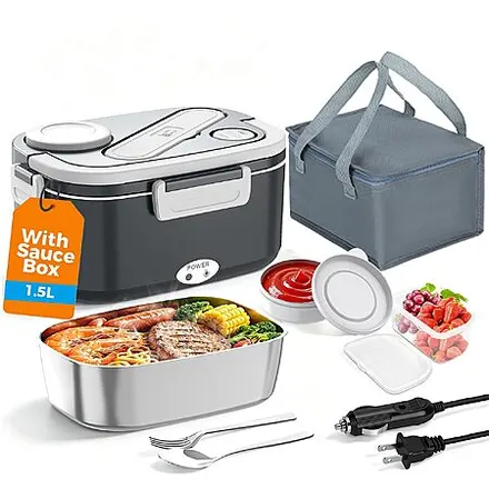 1.5L HOLDRUBY Electric Heated Lunch Box Set