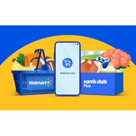 1-Year Walmart+ w/ Sam's Club Plus Membership (New Members Only)