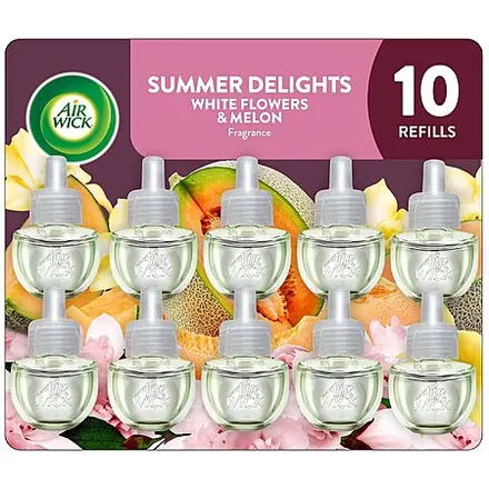 10-Ct 0.67-Oz Air Wick Plug-In Scented Oil Refills (Summer Delights)