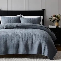 100% Cotton King Quilt Bedding Set w/ 2 Shams