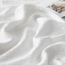 100% Cotton Muslin 4-Layer King Blanket