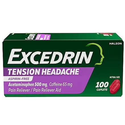 100-Ct Excedrin Tension Headache Relief Caplets