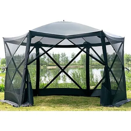 11.5' x 11.5' Ever Advanced Pop-Up Screen House Gazebo Tent w/ 3-Minute Setup