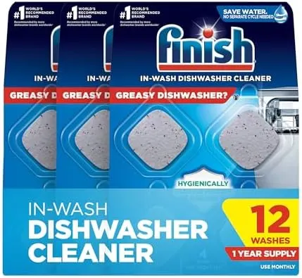 12-Ct Finish Dishwasher Cleaner Tablets