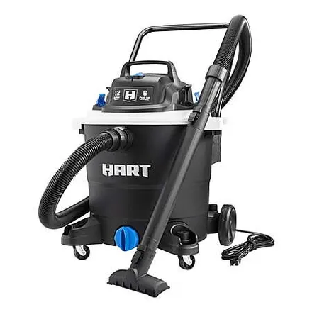 12-Gal Hart 6 Peak HP Wet/Dry Vacuum w/ 7' Hose, Accessories & Blower Function