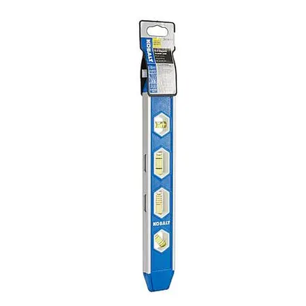 12" Kobalt Aluminum 4 Vial Magnetic Torpedo Level