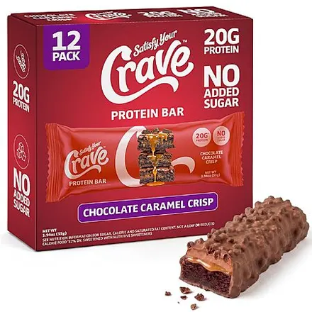 12-Pk 1.94-Oz Satisfy Your Crave Protein Bars (various)