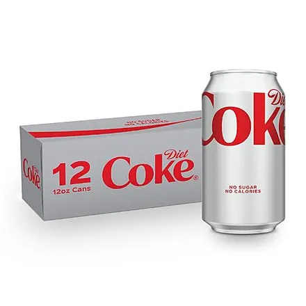 12-pk 12-oz Diet Coke Soda Soft Drink Cans