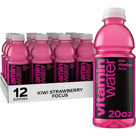 12-Pk 20-Oz vitaminwater Focus Kiwi Strawberry Flavored Water