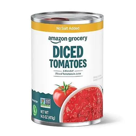 14.5-Oz Amazon Grocery Diced Tomatoes (No Salt Added)