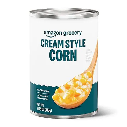 14.75-Oz Amazon Grocery Canned Cream Style Corn