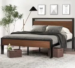 14" Full Metal Platform Bed Frame