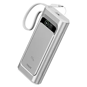 140W 3-Port TALIX 20000mAh Laptop Power Bank w/ Built-In USB-C Cable