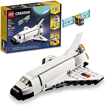 144-pc LEGO Creator 3 in 1 Space Shuttle Building Set (31134)