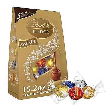 15.2-Oz Lindt LINDOR Assorted Chocolate Candy Truffles