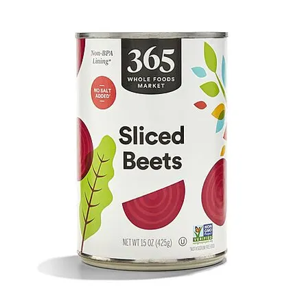 15-Oz 365 by Whole Foods Market Sliced Beets (No Salt Added)