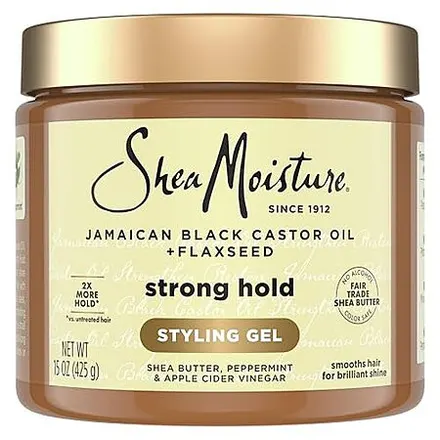 15-Oz SheaMoisture Strong Hold Styling Gel (Castor Oil + Flaxseed)