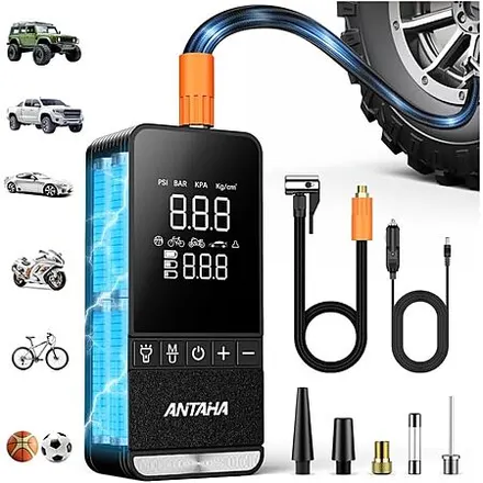 150 PSI Antaha Portable Air Compressor w/ 12V Car Adapter
