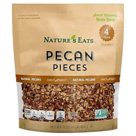 16-oz Nature's Eats Pecan Pieces
