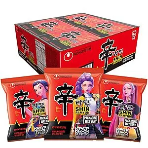 16-Pack 4.23-Oz Nongshim Shin Noodle Soup (Gourmet Spicy)