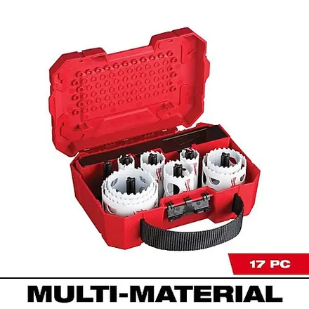 17-Pc Milwaukee Hole Dozer Bi-Metal Hole Saw Set