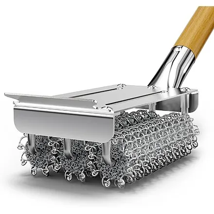 18" House Again Bristle-Free Stainless Steel BBQ Grill Brush w/ Scraper (Various)