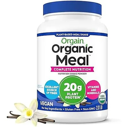 2.01-Lbs Orgain Organic 20g Meal Protein Powder (Vanilla Bean)