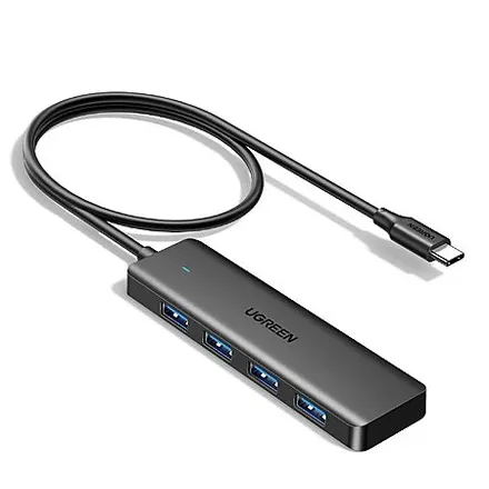 2' 4-Port UGREEN USB-C to USB-A 3.0 Expander Hub