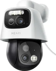 2.5K Dual Lens Plug-in WiFi Indoor/Outdoor Security Camera
