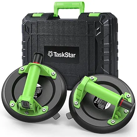 2-Ct TaskStar 8" Heavy-Duty Suction Cup Lifters (440-Lb Capacity)