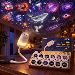 2-in-1 Galaxy Projector Night Light