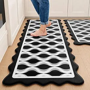 2-Pc Arenarug Scalloped Anti Fatigue Kitchen Mats (Various) from
