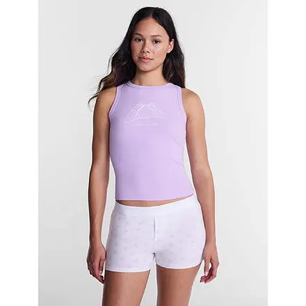 2-pc No Boundaries Women's Cloud Core Tank Top & Boxers Sleepwear Set (XXS-3XL)