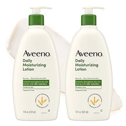 2-Pk 18-Oz Aveeno Daily Moisturizing Body Lotion