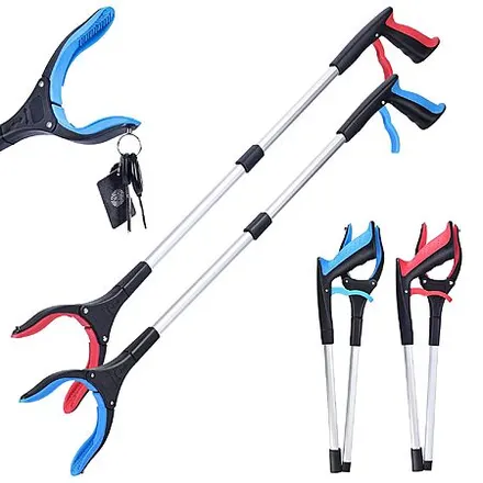 2-Pk 32" Matthew Foldable Grabber Reacher Tool