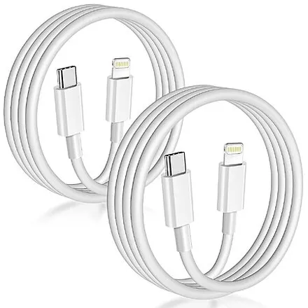 2-Pk 6' APFEN MFi Certified USB-C to Lightning Cables