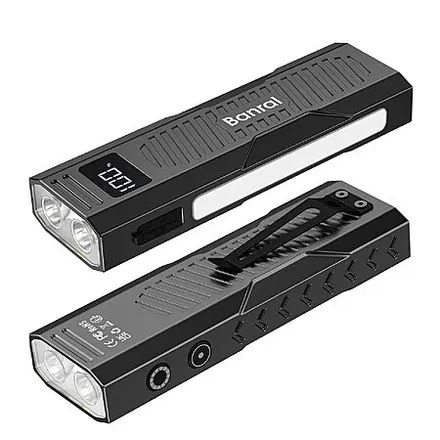 2-Pk Banral Rechargeable 1100 Lumen EDC LED Flashlights