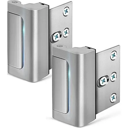 2-pk EverPlus 3" Home Security Reinforcement Door Lock (for Inward Swinging Door)