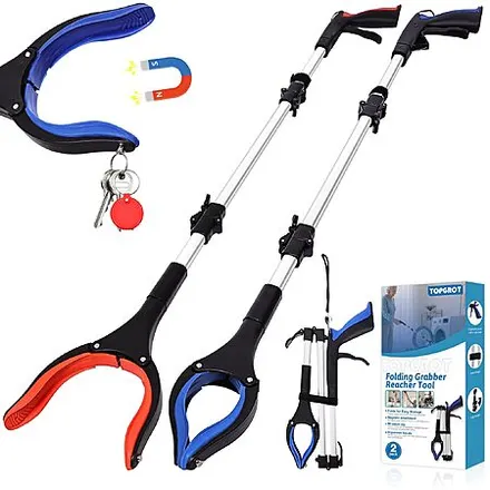 2-Pk TOPGROT 36" Grabber Reacher Tool