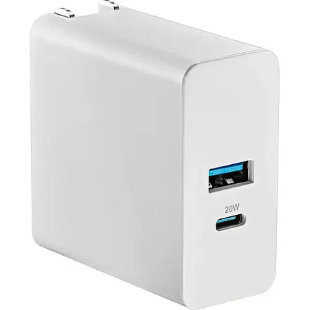 2-Port Insignia 32W USB Foldable Wall Charger