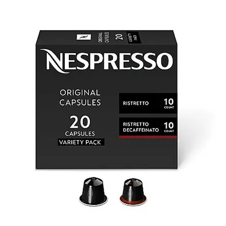 20-Ct Nespresso Original Espresso Capsules