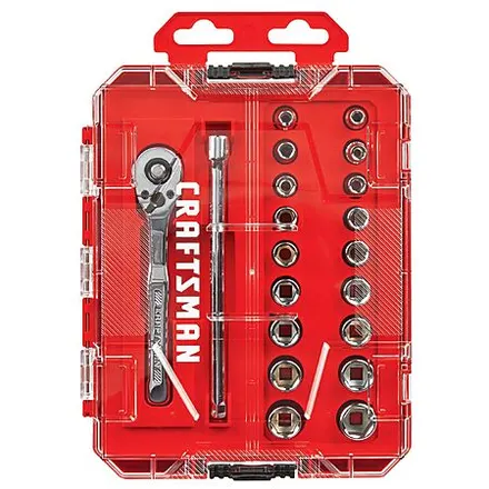 20-Pc Craftsman 1/4" Drive Mechanics Tool Set