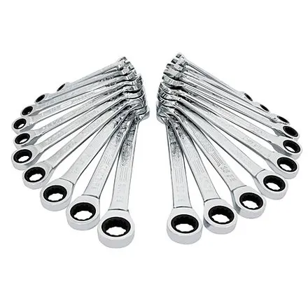 20-Pc Kobalt 12-Point Standard & Metric Ratchet Wrench Set