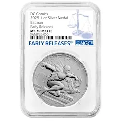 2025 1-oz Batman DC Comics Silver Medal