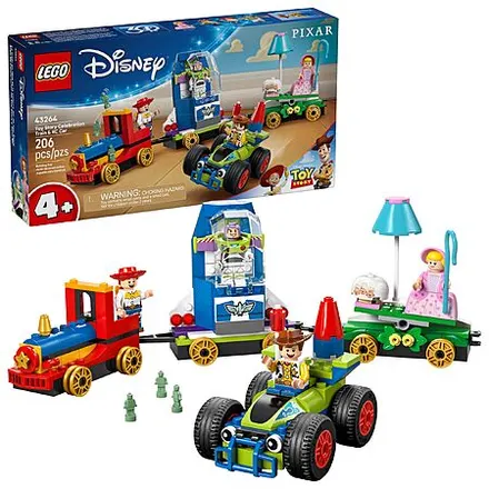 206-Pc LEGO Disney & Pixar’s Toy Story Celebration Train & RC Car Toddler Toy
