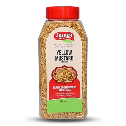 23-Oz James Spices Inc. Yellow Mustard Bold Seeds