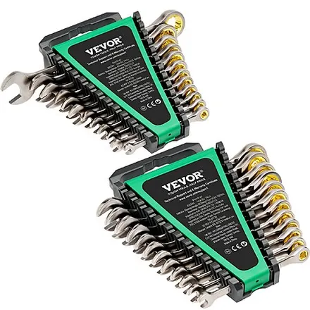 24-Pc VEVOR Metric & SAE Combination Ratcheting Wrench Set