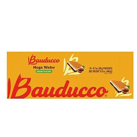 24-Pk 0.7-Oz Bauducco Mega Hazelnut Cream Wafers