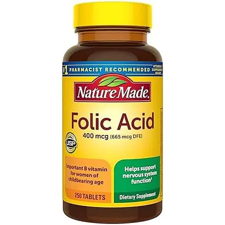 250-ct 400mcg Nature Made Folic Acid Tablets